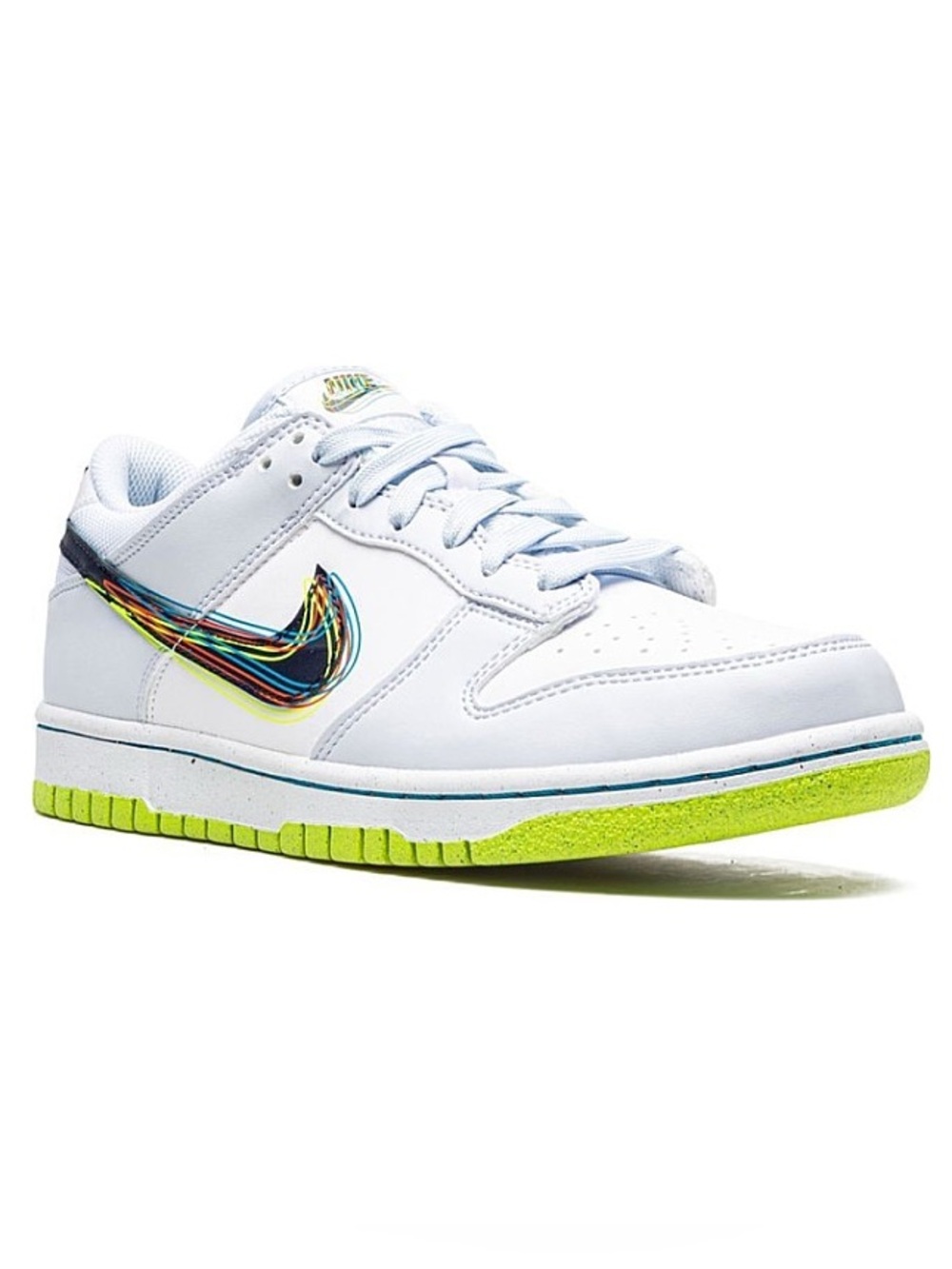 [BRAND NEW] NIKE DUNK LOW 3D SWOOSH GREY GRADE SCHOOL SHOES SIZE 5.5Y SNEAKERS